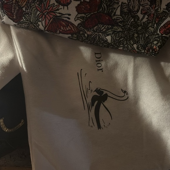 Used CHRISTIAN DIOR Lady D-Lite Florilegio Embroidery 2Way Hand Bag Canvas - Picture 8 of 11